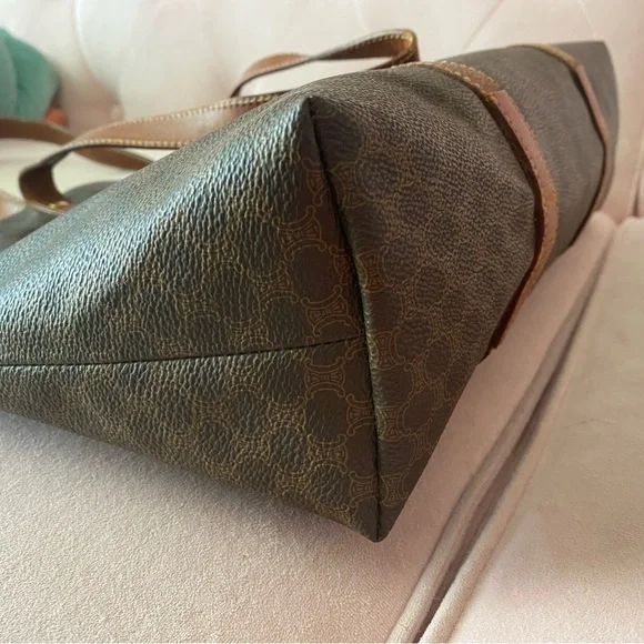Celine Macadam Medium Leather Tote bag